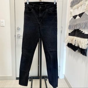 JBrand Maria Maria High-Rise Black Skinny Jeans